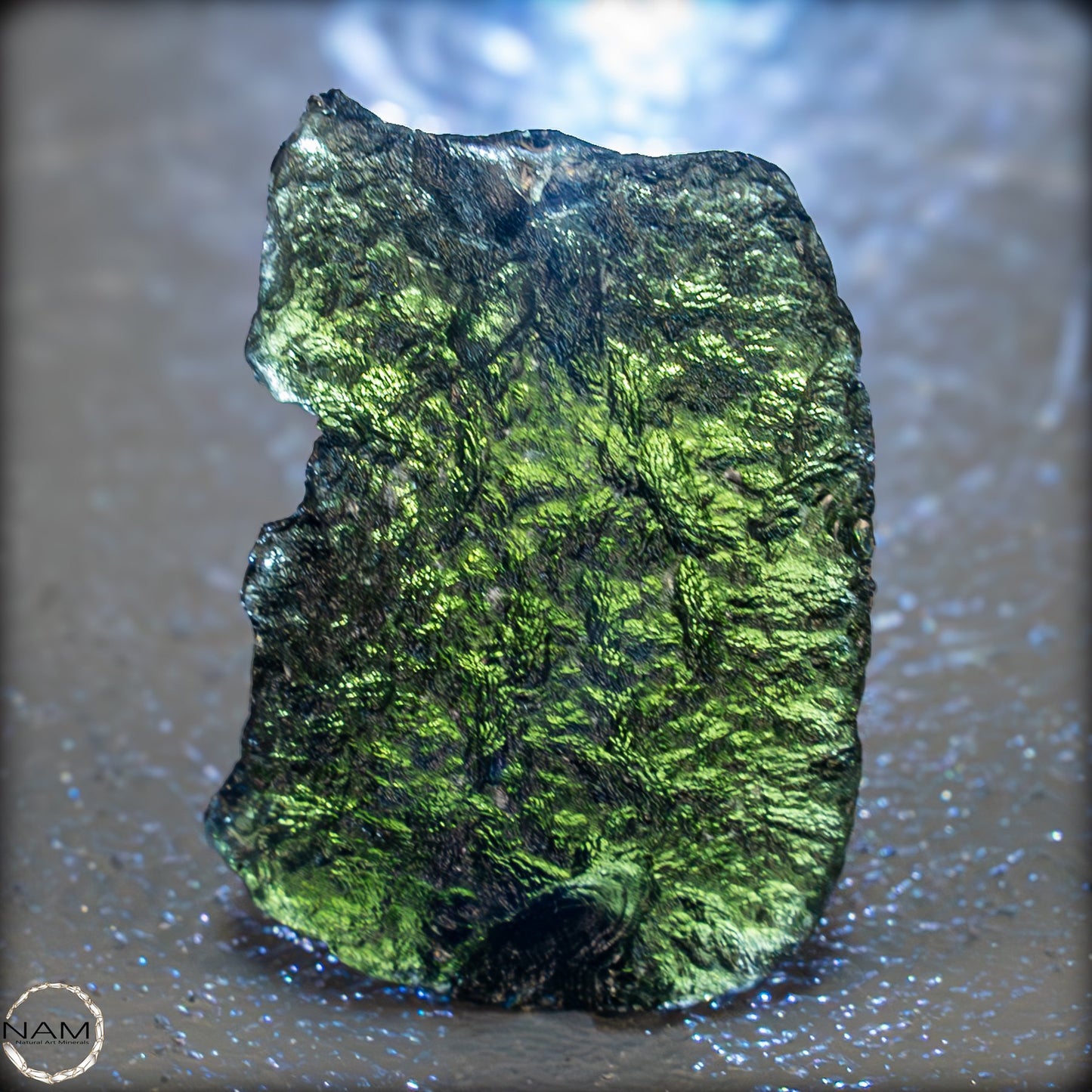 Großer Natürlicher Moldavit Kristall -11,11g 55,55ct