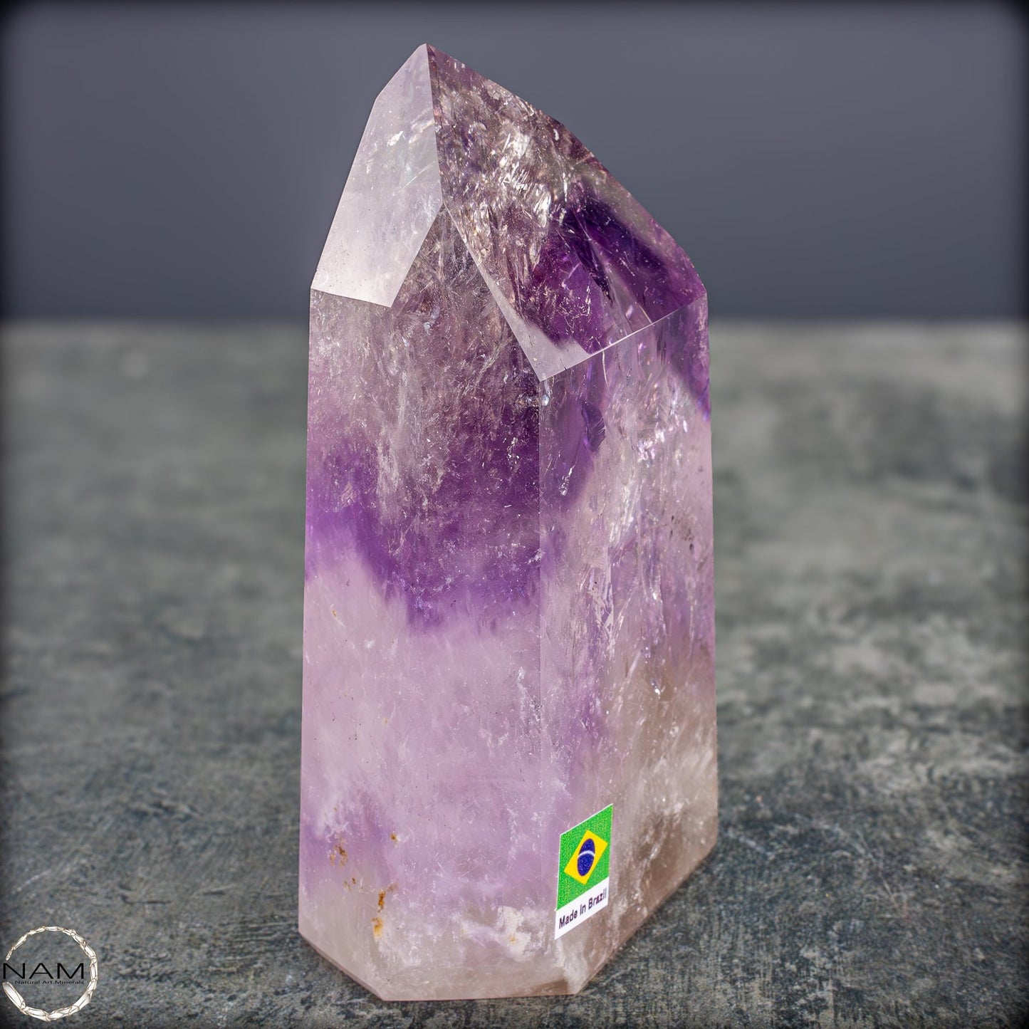 Natürliche, Sehr Seltene Amethyst-Kristall Spitze, Brasilien - 644,19g