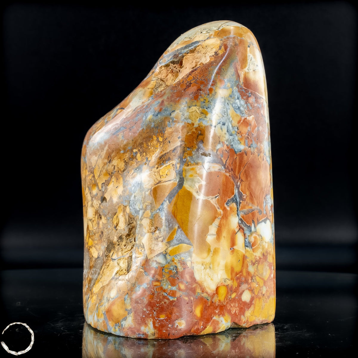 Natürliche Indonesische Picture Jasper-Kristall Freiform – 866,28g
