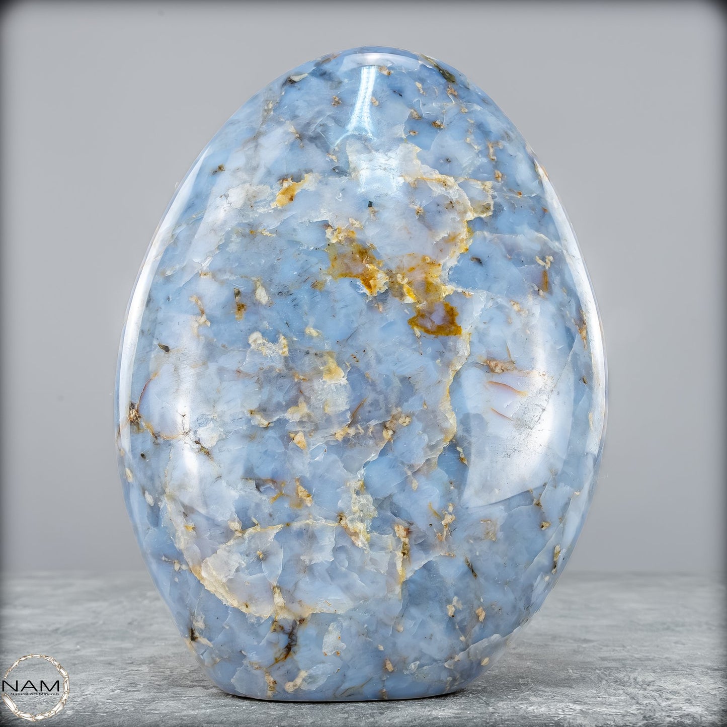 Natürliche Blaue Quarz Freiform aus Brasilien - 1198,66g