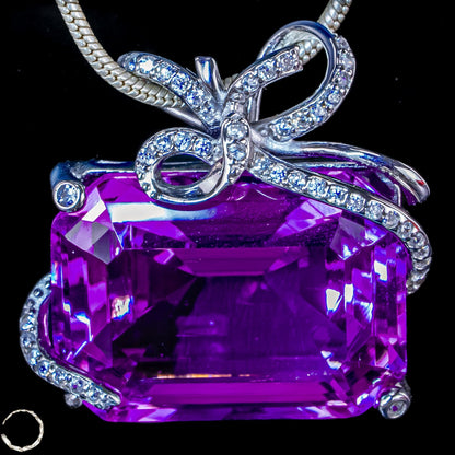 Amethyst-Anhänger – ein Meisterwerk aus Licht, Tiefe und Eleganz  8,00g 40ct