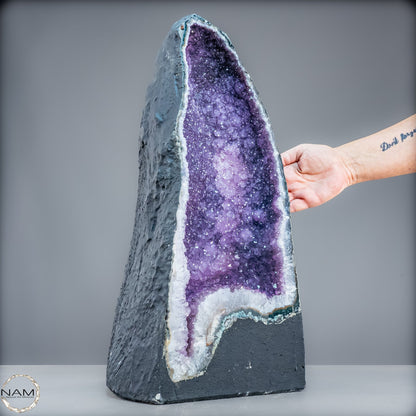 Natürliche Intensive Amethyst-Achat-Kristall Kathedrale/Druse - 20990,55g