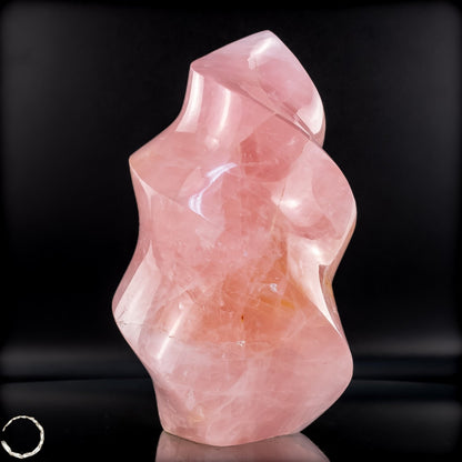 Natürliche Rosenquarz-Kristall Flamme aus Brasilien - 1959,94g
