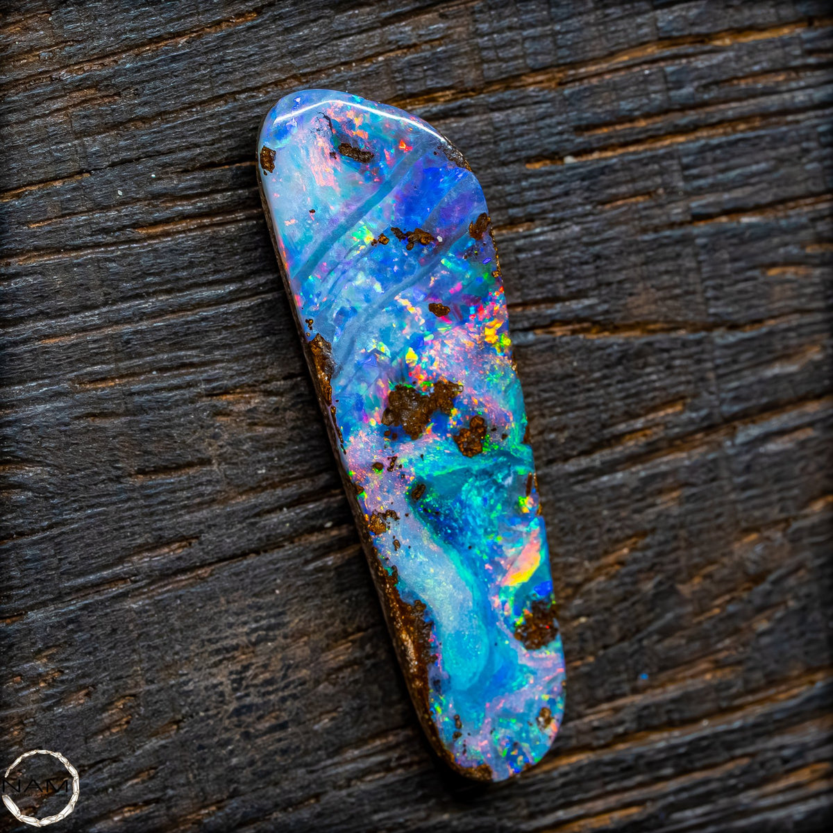Natürlicher  Boulder Opal aus Australien Edelsteinqualität - 1,85g 9,25ct