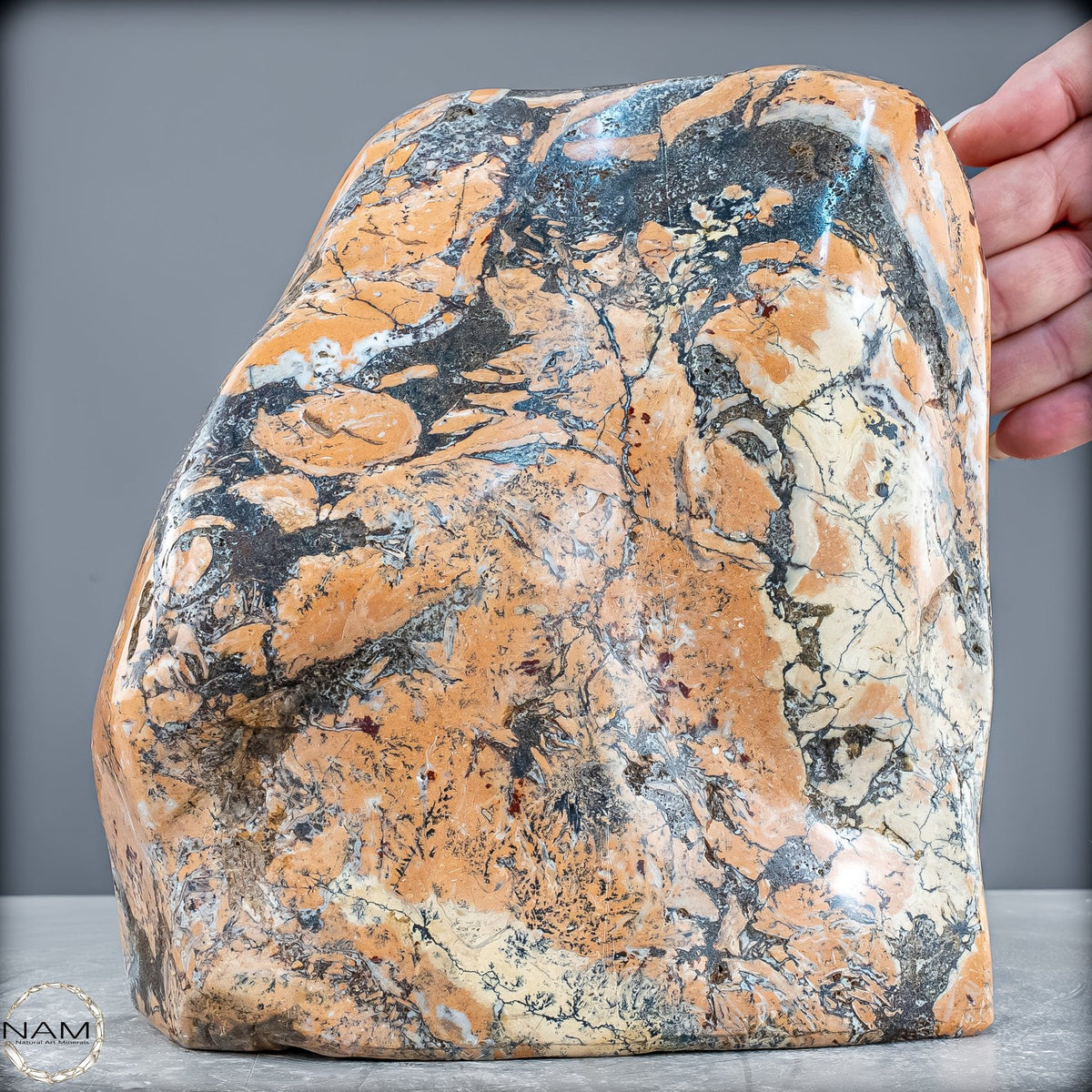 Natürliche Indonesische Picture Jasper-Kristall Freiform – 4627,17g