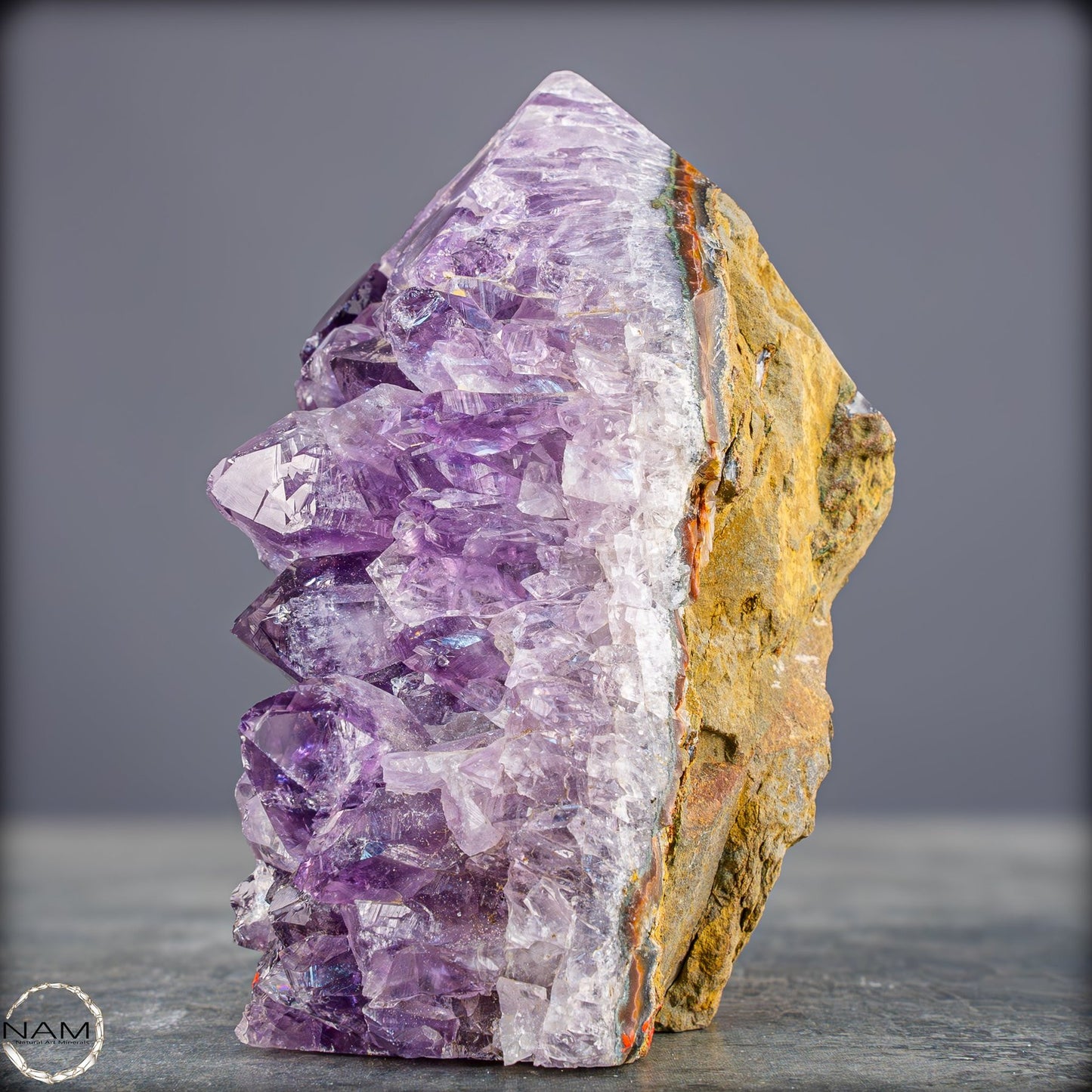 Natürliche Amethyst-Kristall Druse/Spitze - 718,19g