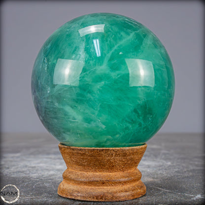 Natürliche Lila-Grüne Fluorit Kugel, China - 539,72g - 68,8mm