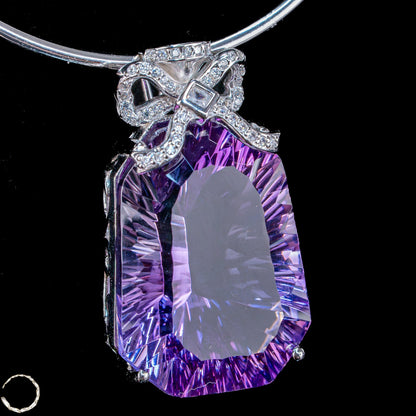 Amethyst-Anhänger – ein Meisterwerk aus Licht, Tiefe und Eleganz - 14,85g