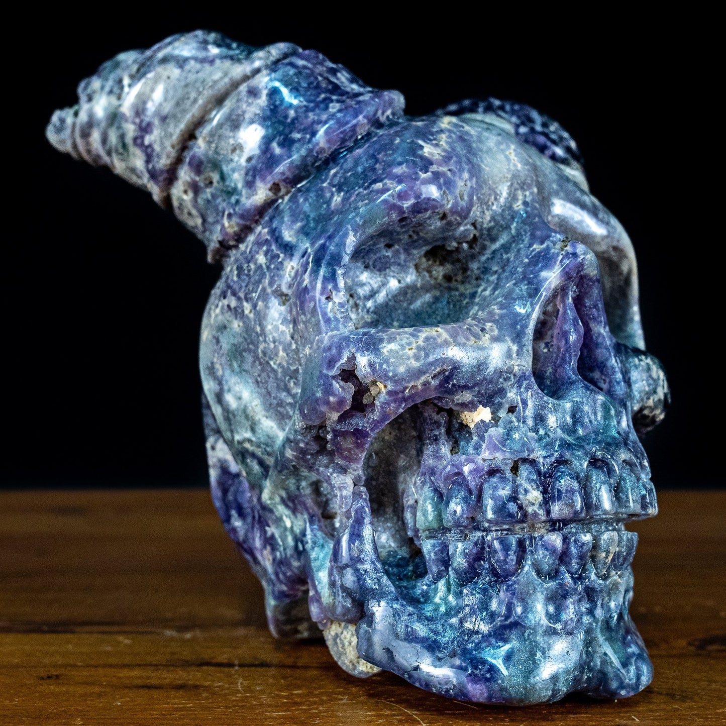 Natürlicher Botryoidal Chalcedony Kristall-Totenkopf - 3320,84g