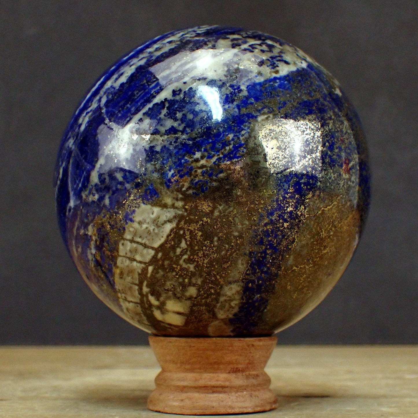 Große Königsblaue Lapislazuli-Kugel - 2073,31g - 112 mm