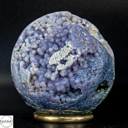 Mystische Traubenachat Kugel in Lavendel-Violett-345,77g 1728.85 ct