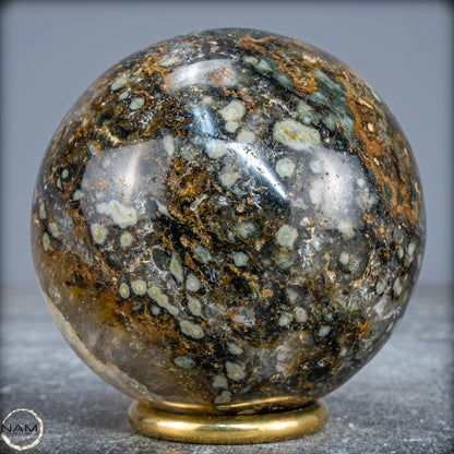 Natürliche Ocean-Jaspis-Achat Kugel - 652,51g