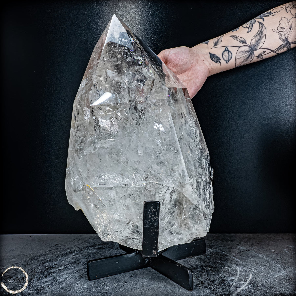 Natürlicher Lumerische Quartz Kristall Phantom auf Ständer - 10802,49g