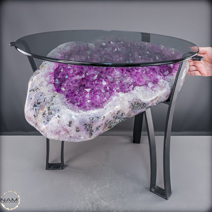 Amethyst-Tisch – Exklusive Kristallkunst -27326,59g