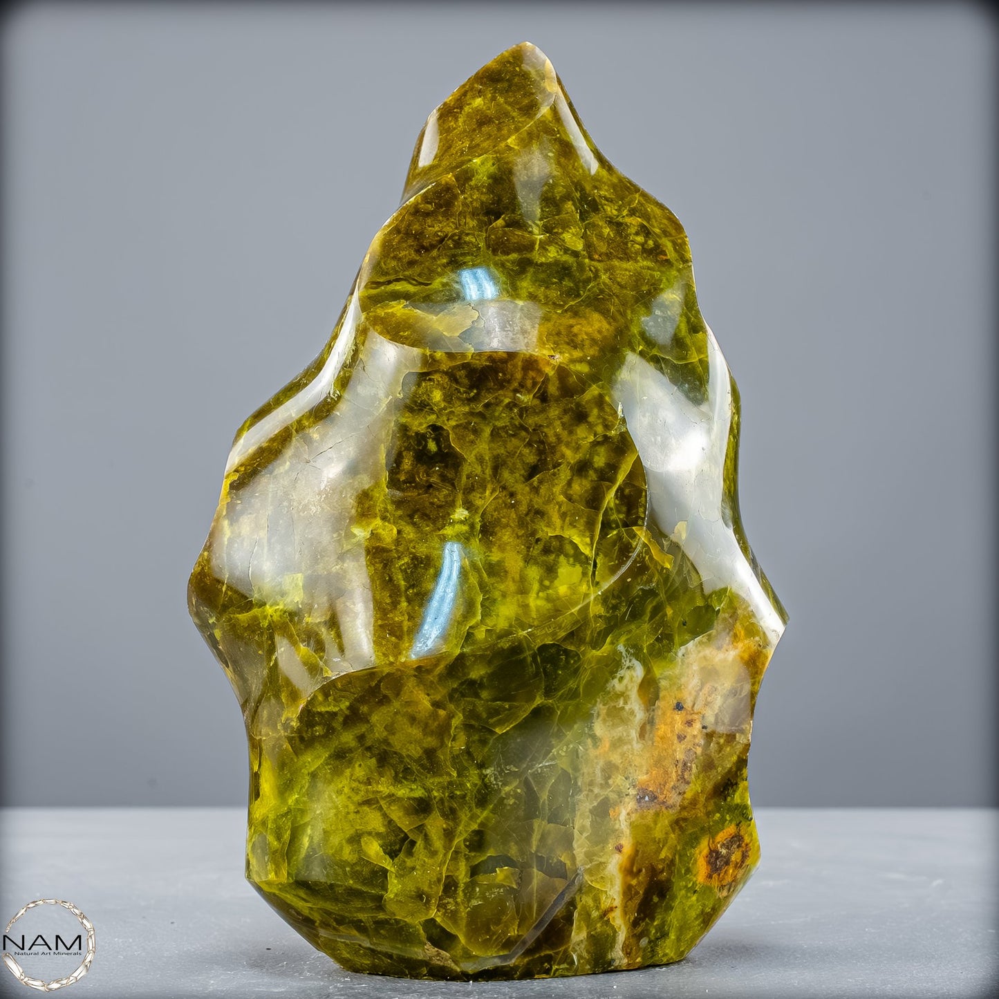 Natürliche Grüner Opal-Kristall Flamme - 894,74g