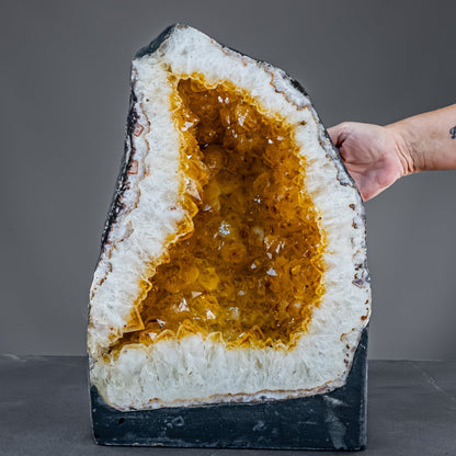 Große  Citrin-Quarz Druse, Brasilien - 26223,37g