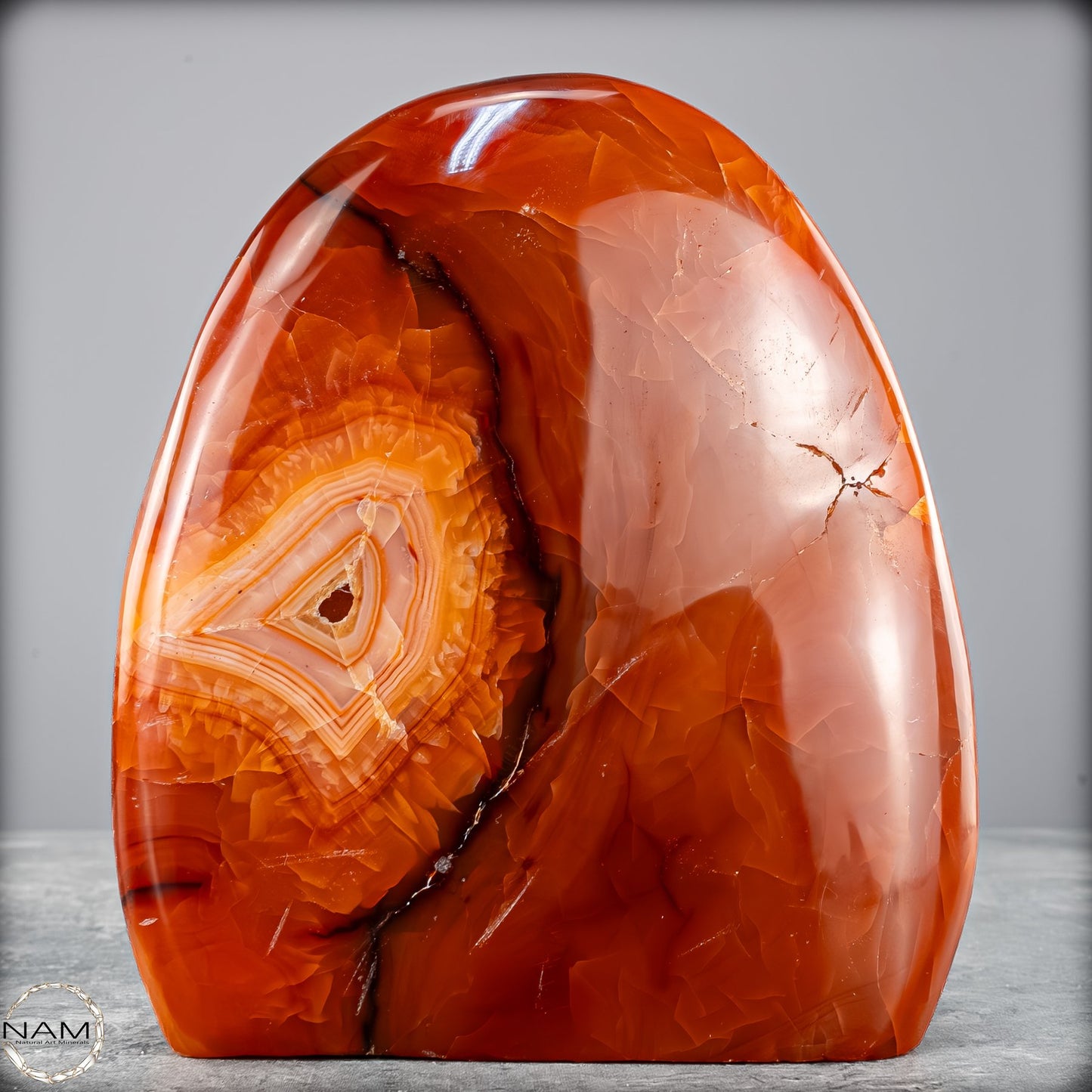 Natürlicher Roter Carneol-Kristall Freiform - 709,46g