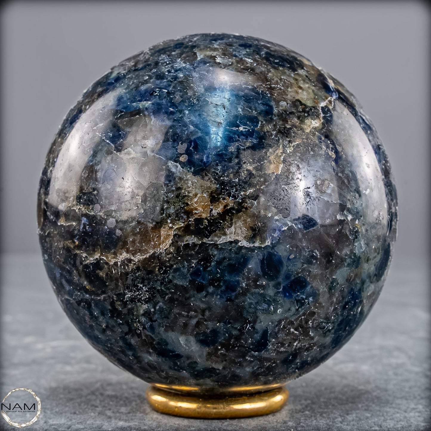 Natürliche Blaue Cordierit-Kristall Kugel, Spitzenqualität - 444,52g