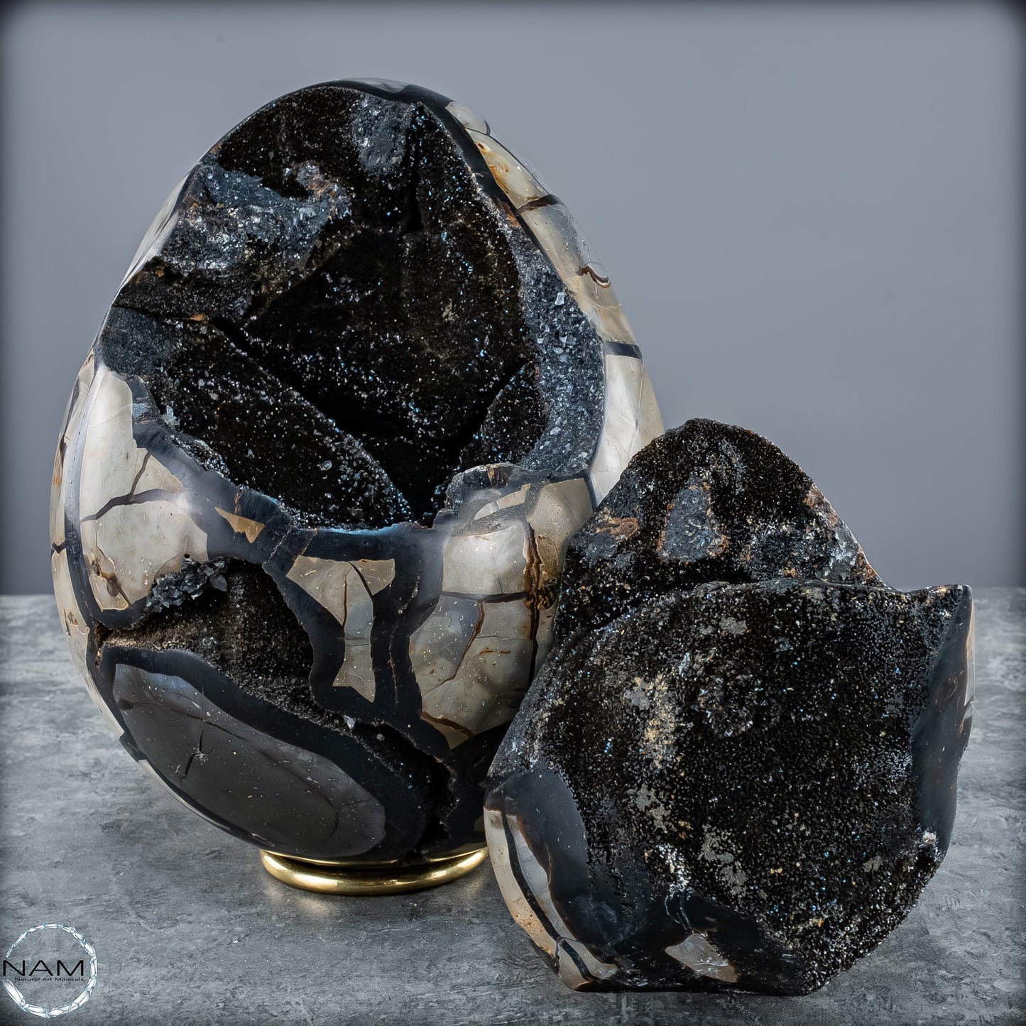 Natürliche Septarien Druse mit Calzit Kristallen, Spitzenqualität - 7020,17g