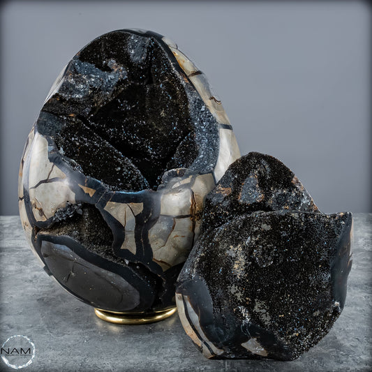 Natürliche Septarien Druse mit Calzit Kristallen, Spitzenqualität - 7020,17g