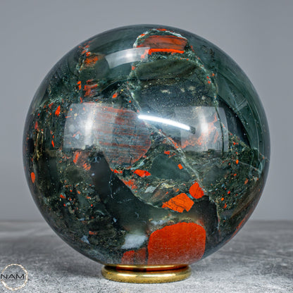 Natürliche Drachenblut-Jaspis Kugel aus Afrika -1799,31g