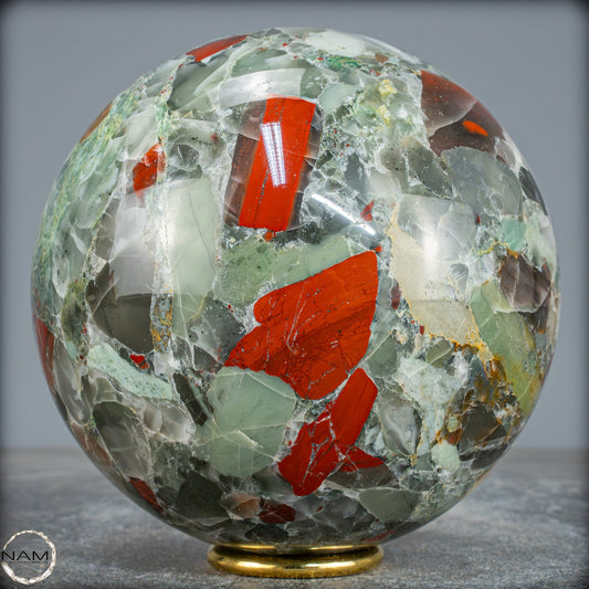 Natürliche Drachenblut-Jaspis Kugel aus Afrika - 2959,58g - 132mm