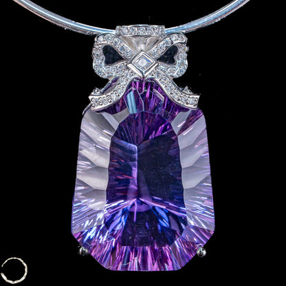 Amethyst-Anhänger – ein Meisterwerk aus Licht, Tiefe und Eleganz - 14,85g