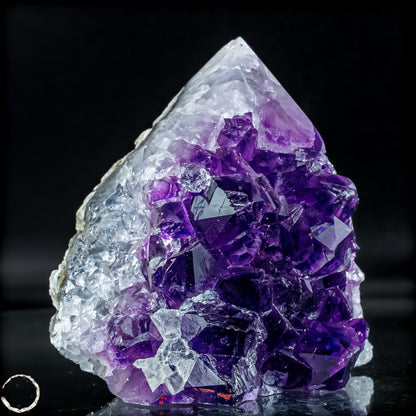 Natürliche Amethyst-Kristall Druse/Spitze - 473,19g
