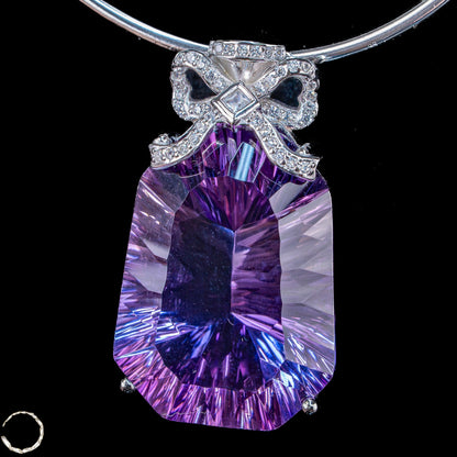 Amethyst-Anhänger – ein Meisterwerk aus Licht, Tiefe und Eleganz - 14,85g