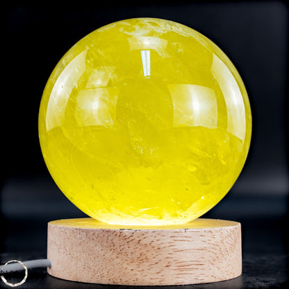 Top Qualität Transparenter Citrin Kristall Kugel - Brasilien - 992,18g