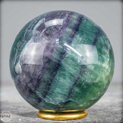 Natürliche Lila-Grüne Fluorit Kugel, China - 1056,01g - 87mm