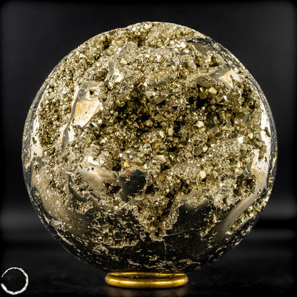 Natürliche Dekorative Pyrit-Kristall Kugel / Druse - 4759,24g
