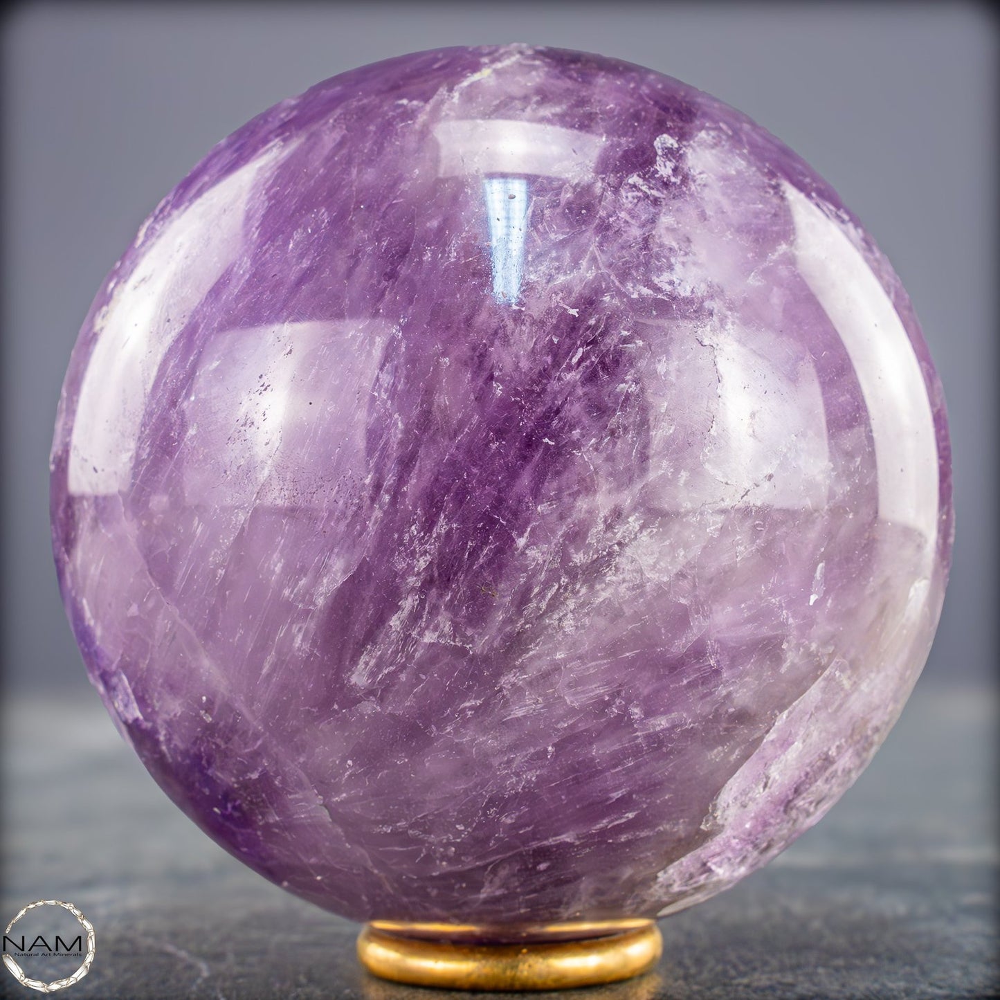 Natürliche Amethyst-Kristall Kugel, Brasilien - 710,93g