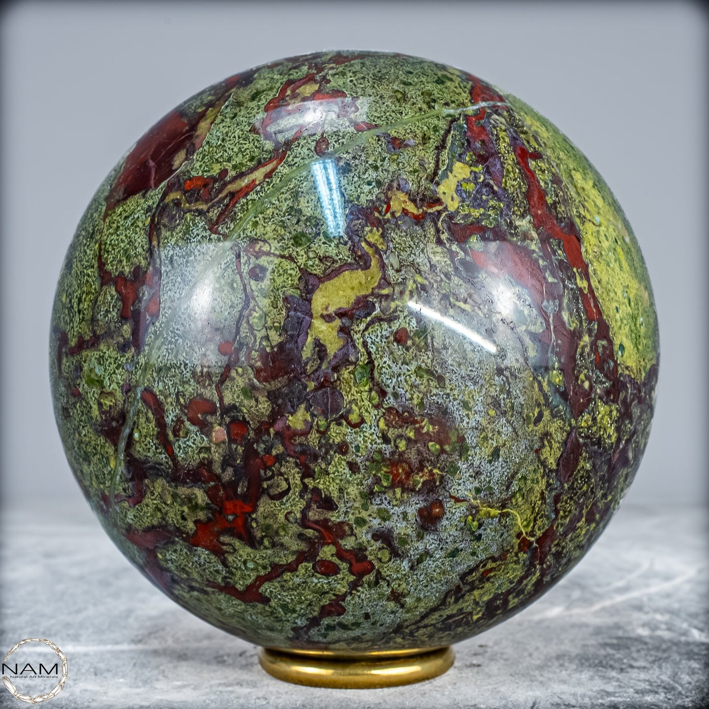 Natürliche Drachenblut-Jaspis Kugel aus Australien - 2906,77g - 131mm