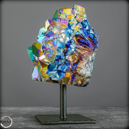 Kristall-Aura-Amethyst auf Ständer – 1377,44g