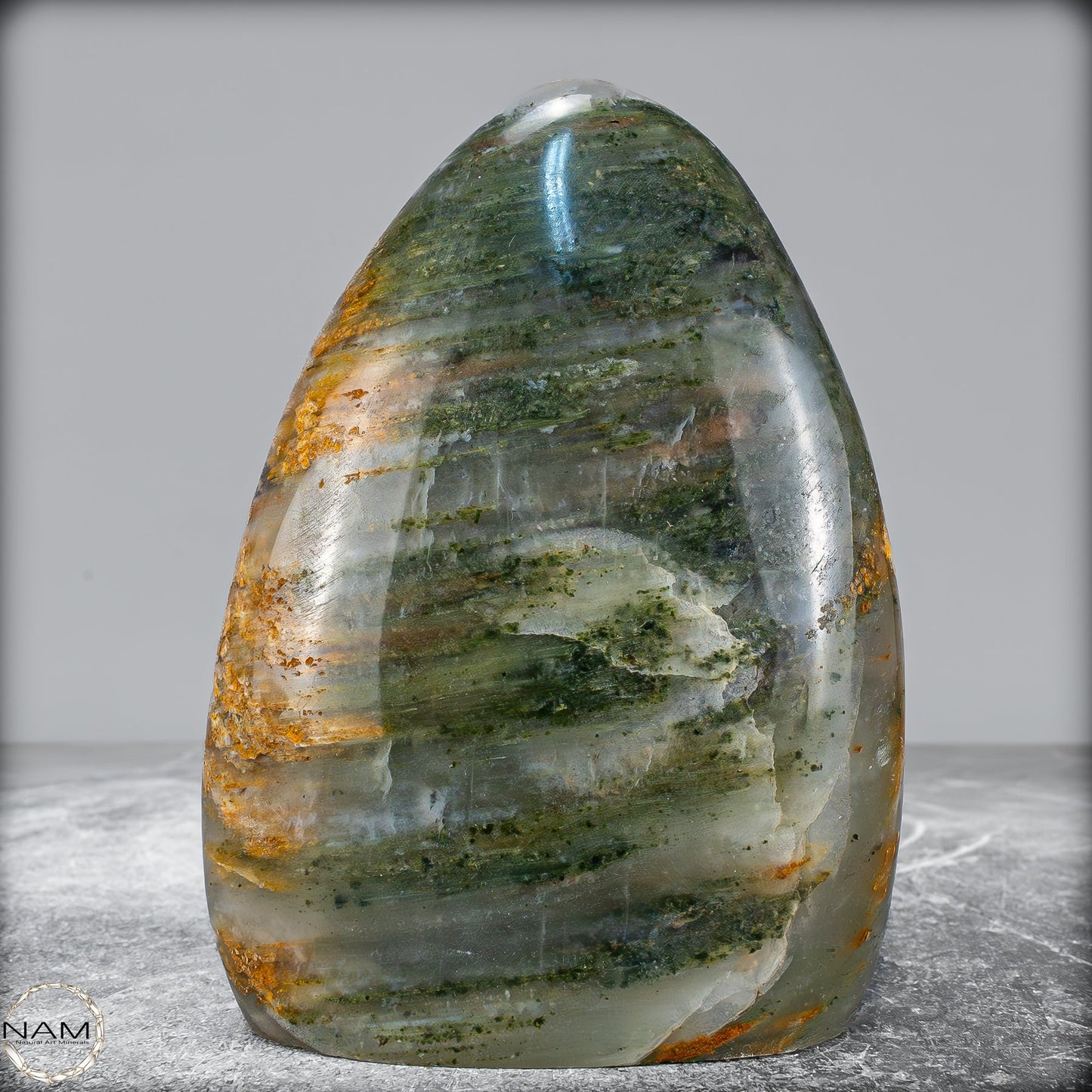 Natürliche Grüne-Quarzkristall Freiform aus Brasilien - 667,96g