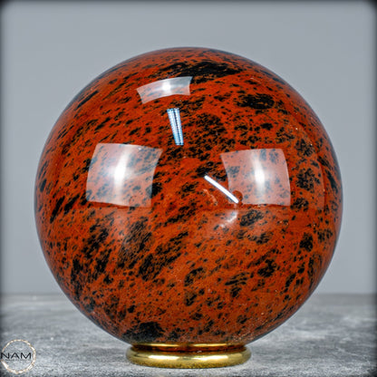 Natürliche Mahagoni-Obsidian Kristall-Kugel -1166,66g