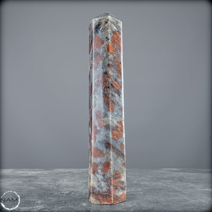 Natürliche Rote Aventurin Obelisk aus Madagaskar - 677,22g