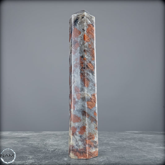 Natürliche Rote Aventurin Obelisk aus Madagaskar - 677,22g