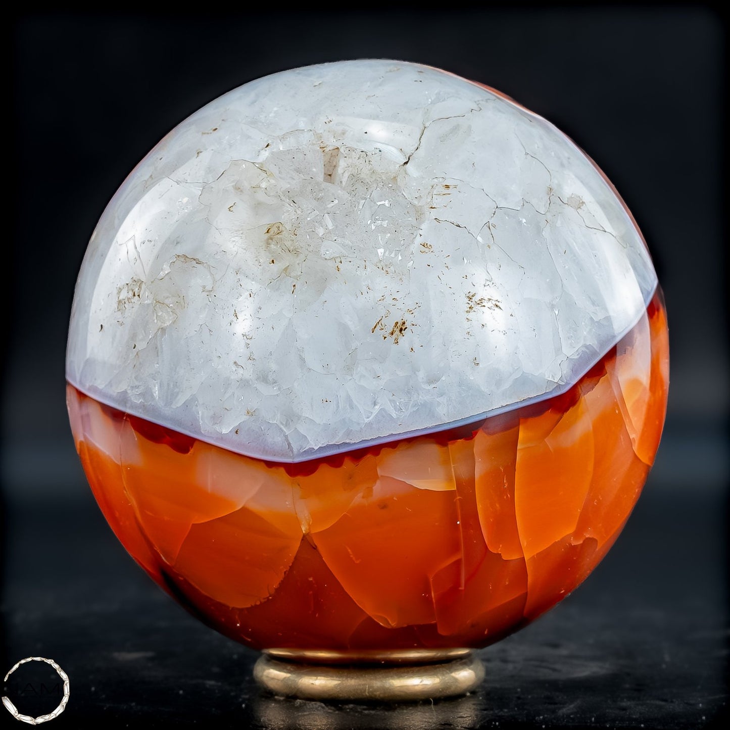 Natürliche Mehrfabige Carneol Kristall Kugel - 539,36g