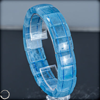 Eleganz in Blau – Aquamarin-Armband Afghanistan -