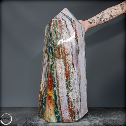 Natürlicher Ocean Jasper Kristall-Obelisk - 42463,59g