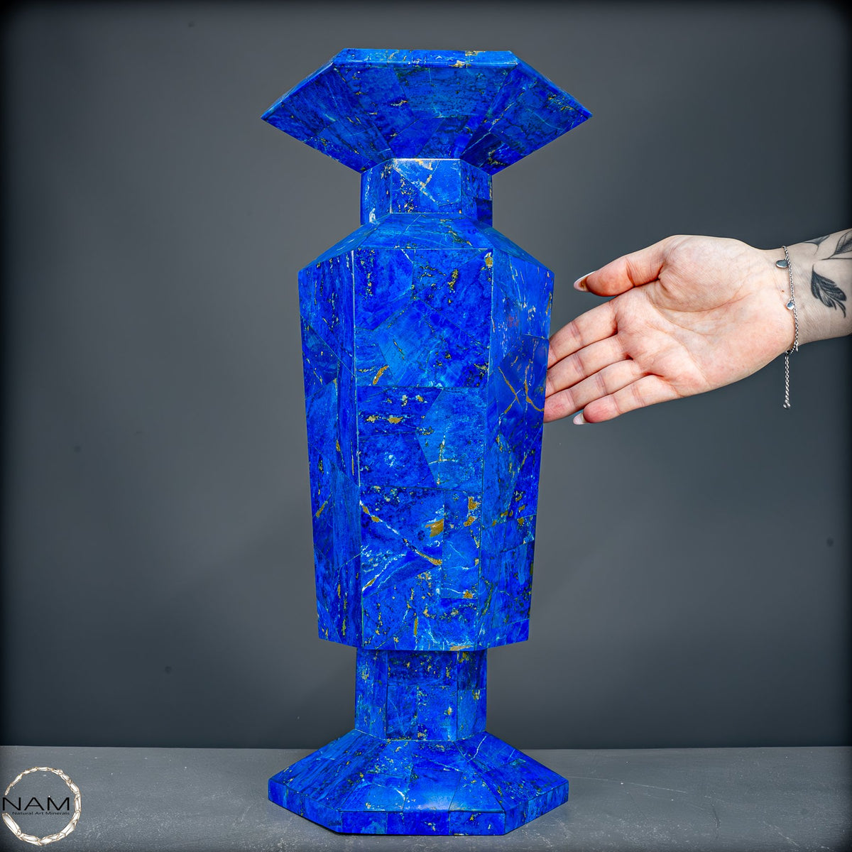 Seltener Natürliche Lapislazuli Kristall-Vase - 4688,71g