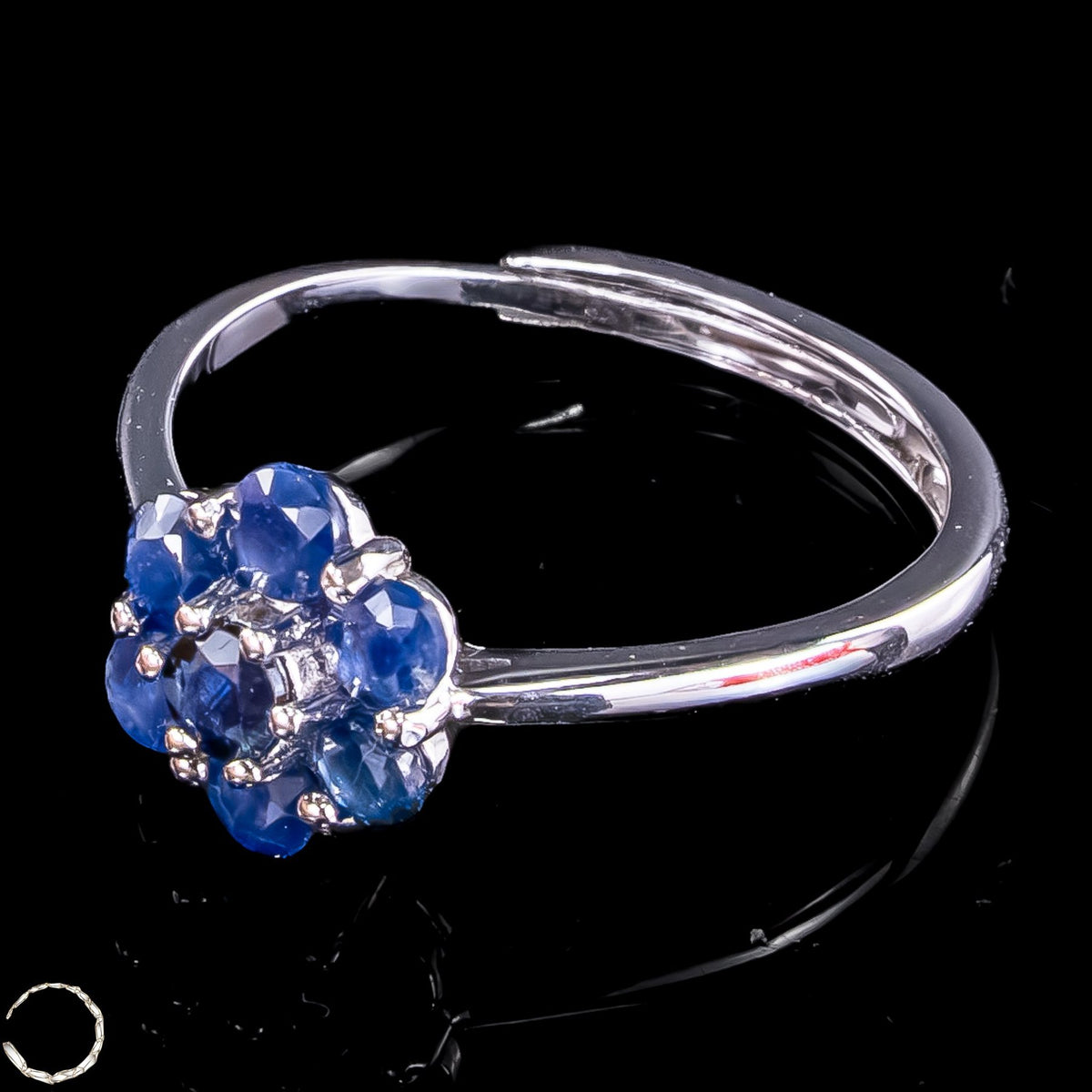 Strahlende Eleganz – Exklusiver Saphir-Ring aus 925er Silber - 1,17g 5,85ct