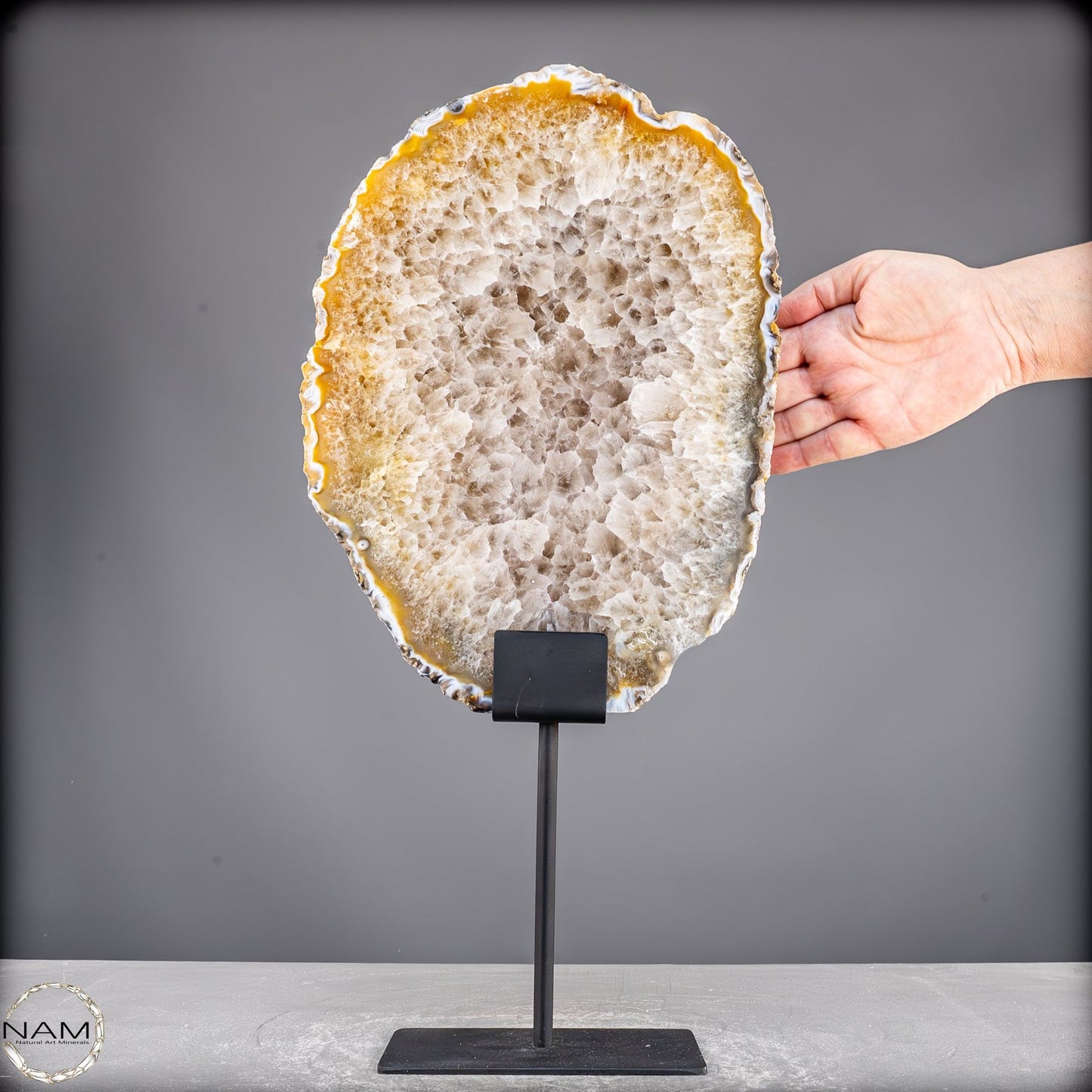 Achat Scheibe  – auf Ständer aus Brasilien - 5798,62g