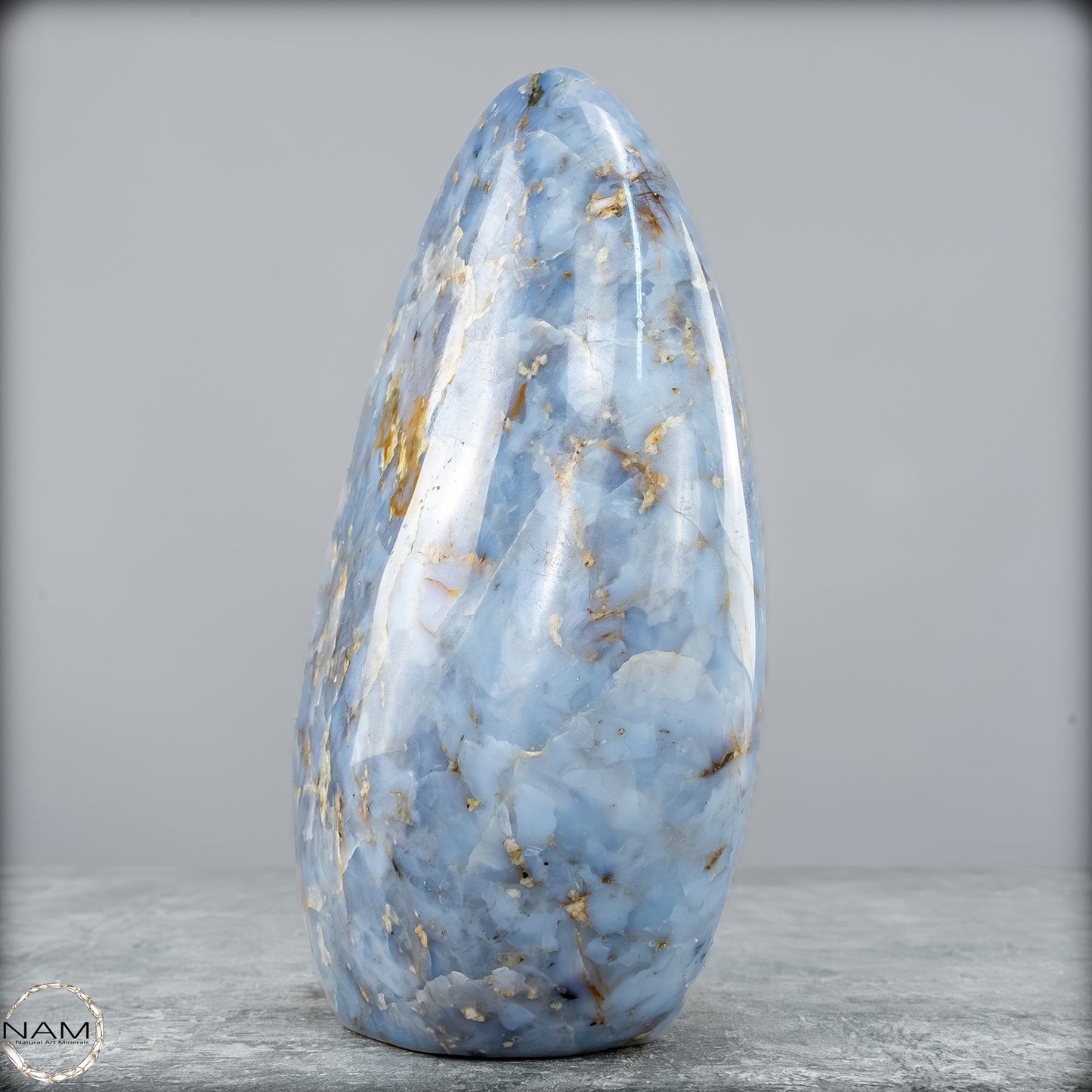 Natürliche Blaue Quarz Freiform aus Brasilien - 1198,66g