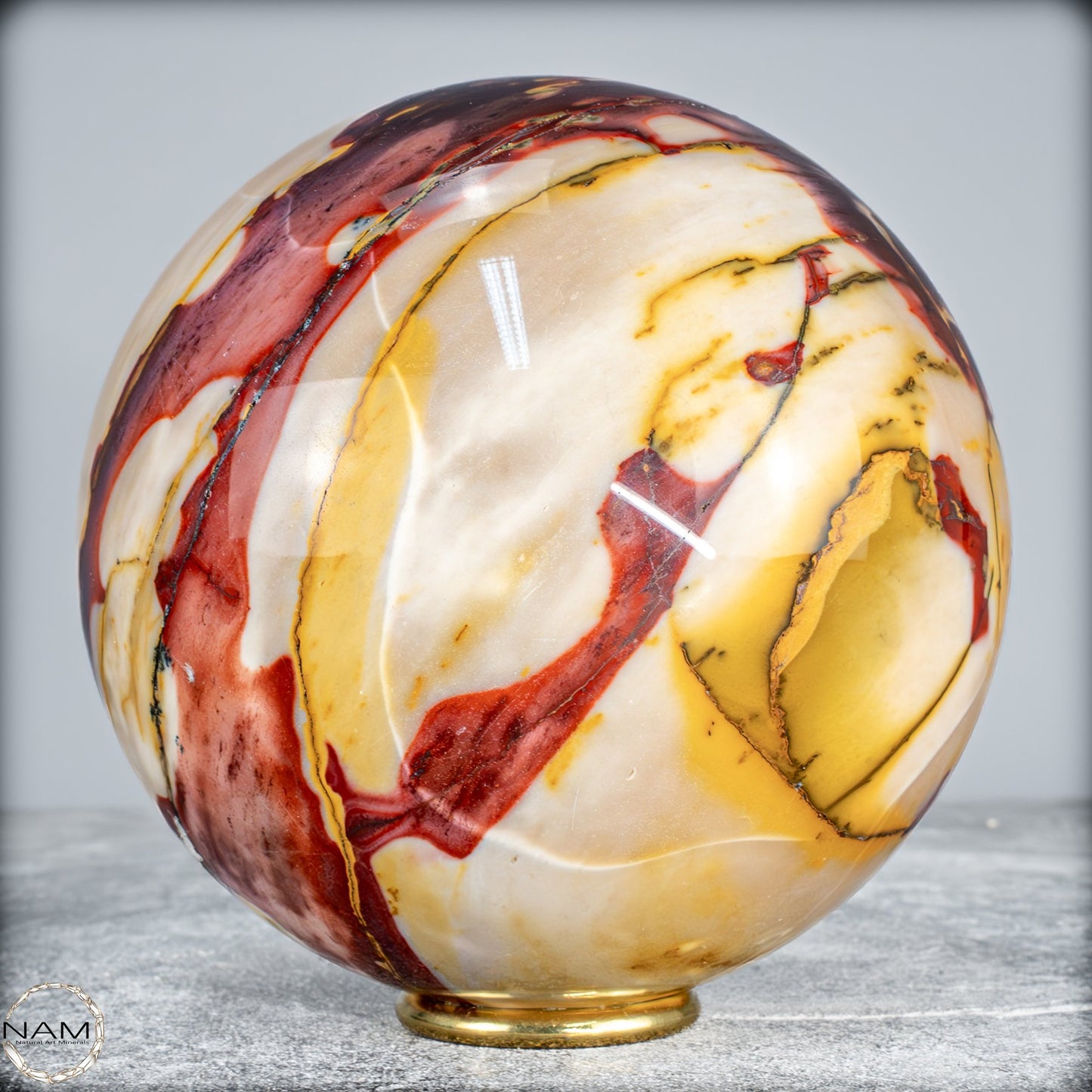 Natürliche Mookait Kugel aus Australien - 2754,17g