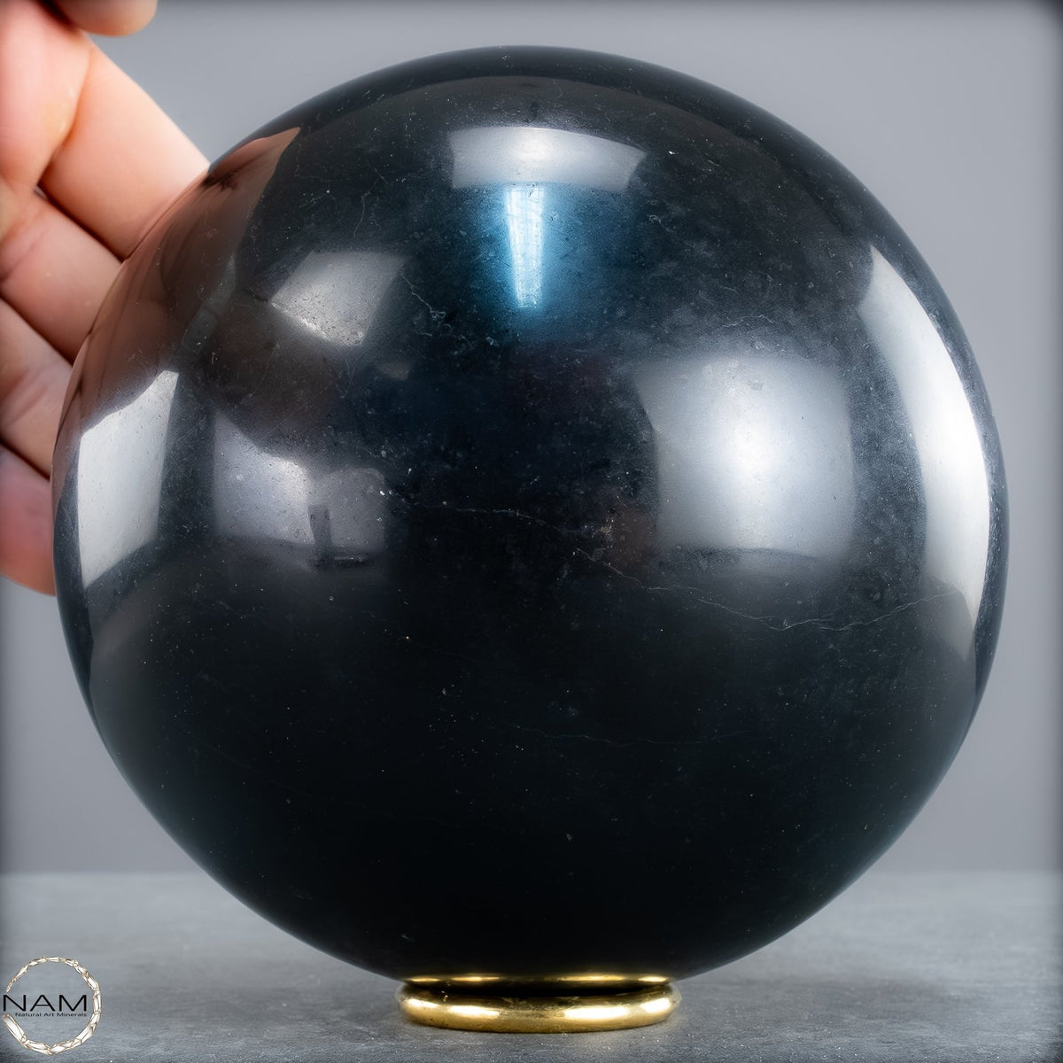 Schwarze Tourmalin-Kristall Kugel aus Brasilien - 4106,66g