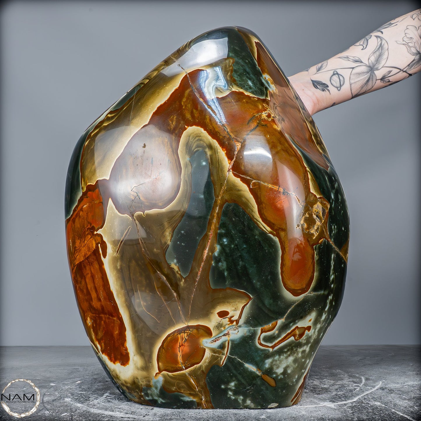 Natürliche Polychrome Jaspis Kristall-Freiform XXL -26101,22g