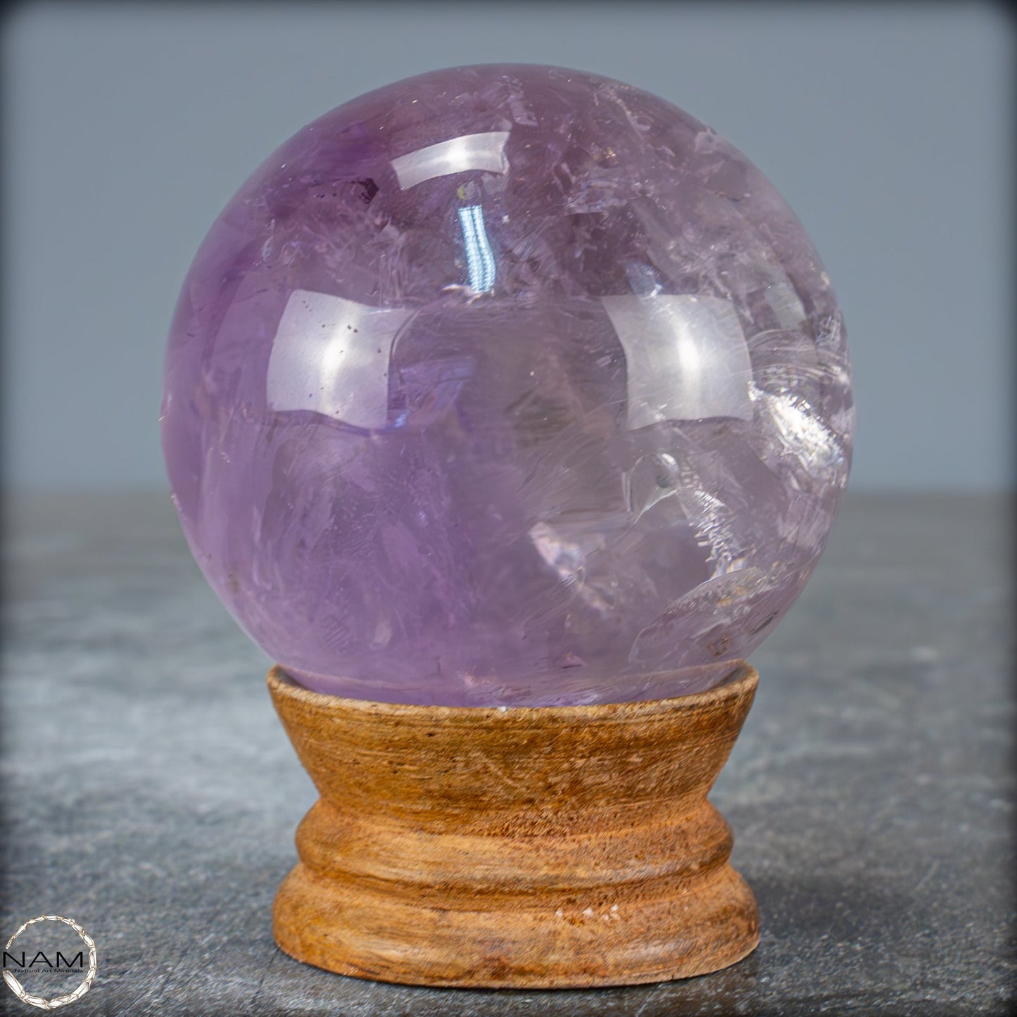 Natürliche Amethyst-Kristall Kugel, Brasilien - 304,44g - 60,4mm